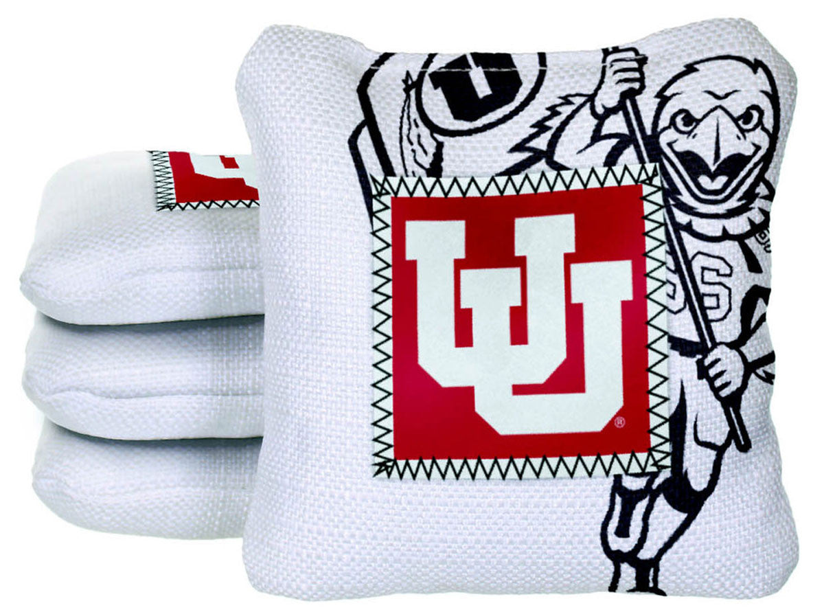 Officially Licensed Collegiate Cornhole Bags - Gamechangers - Set of 4 - University of Utah