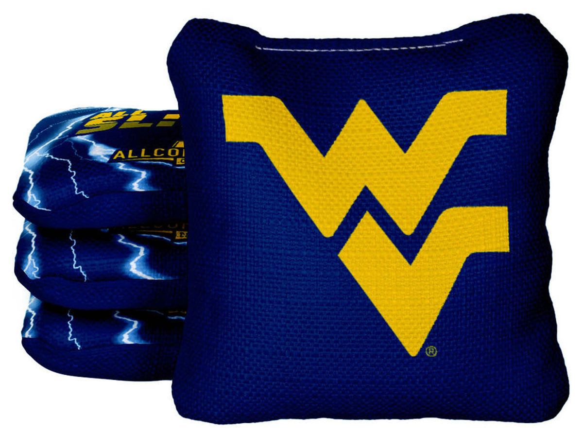 Officially Licensed Collegiate Cornhole Bags - All-Slide 2.0 - Set of 4 - West Virginia University