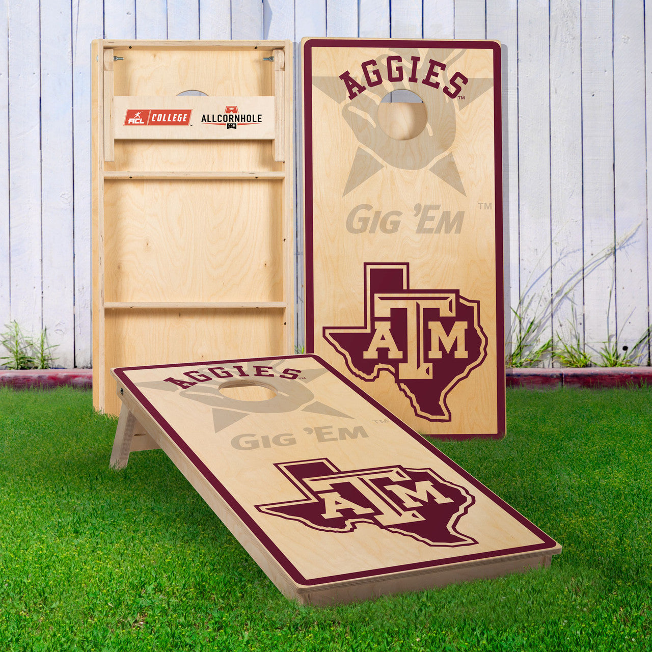Officially Licensed Collegiate Cornhole Boards - Texas A&M University